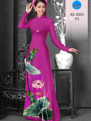 Vải áo dài hoa sen thiết kế 2019 AD 6324 26 1575535360 720 Vai ao dai hoa sen thiet ke 2019 AD 6324