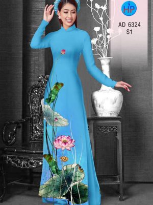 Vải áo dài hoa sen thiết kế 2019 AD 6324 30 1575535360 864 Vai ao dai hoa sen thiet ke 2019 AD 6324