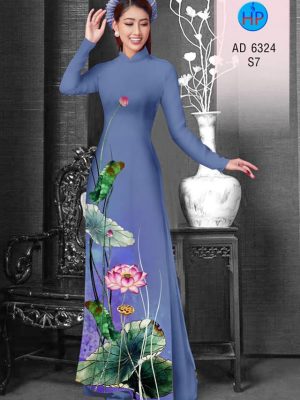 Vải áo dài hoa sen thiết kế 2019 AD 6324 29 1575535360 927 Vai ao dai hoa sen thiet ke 2019 AD 6324