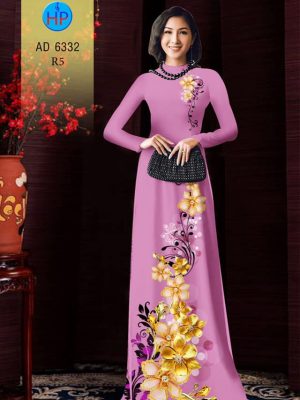 Vải áo dài Hoa in 3D kiểu mới AD 6332 23 1575617401 719 Vai ao dai Hoa in 3D kieu moi AD 6332