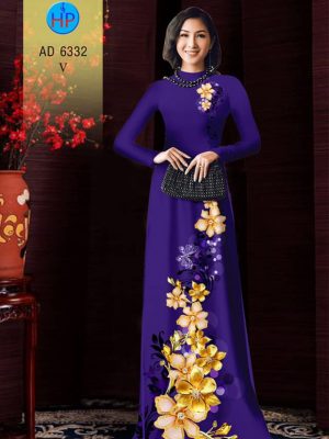 Vải áo dài Hoa in 3D kiểu mới AD 6332 24 1575617401 962 Vai ao dai Hoa in 3D kieu moi AD 6332