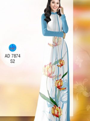 Vải áo dài Hoa tu-líp mới ra AD 7874 22 1575706645 348 Vai ao dai Hoa tu lip moi ra AD 7874