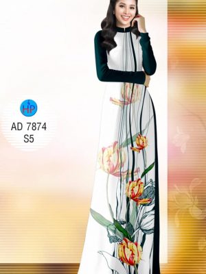 Vải áo dài Hoa tu-líp mới ra AD 7874 24 1575706645 379 Vai ao dai Hoa tu lip moi ra AD 7874