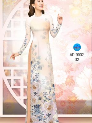 Vải áo dài hoa in 3D kiểu mới AD 9002 28 1575961417 219 Vai ao dai hoa in 3D kieu moi AD 9002