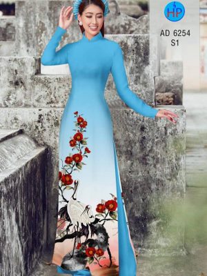 Vải áo dài Sếu và hoa thiết kế 2019 AD 6254 23 1575962086 145 Vai ao dai Seu va hoa thiet ke 2019 AD