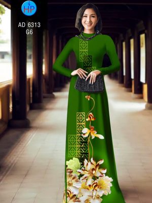 Vải áo dài hoa Sen kiểu mới AD 6313 21 1575964387 337 Vai ao dai hoa Sen kieu moi AD 6313