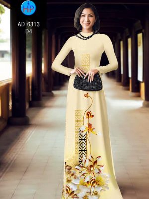 Vải áo dài hoa Sen kiểu mới AD 6313 22 1575964387 437 Vai ao dai hoa Sen kieu moi AD 6313