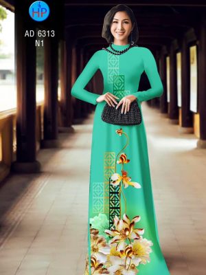 Vải áo dài hoa Sen kiểu mới AD 6313 24 1575964388 160 Vai ao dai hoa Sen kieu moi AD 6313