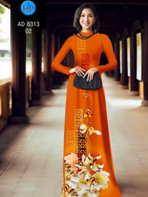 Vải áo dài hoa Sen kiểu mới AD 6313 25 1575964388 250 Vai ao dai hoa Sen kieu moi AD 6313