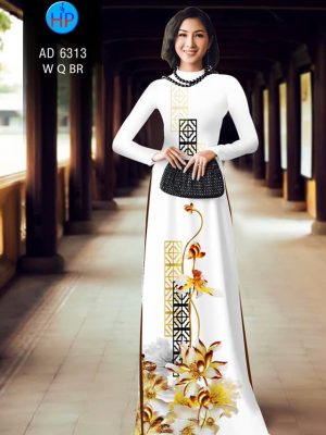 Vải áo dài hoa Sen kiểu mới AD 6313 29 1575964388 561 Vai ao dai hoa Sen kieu moi AD 6313