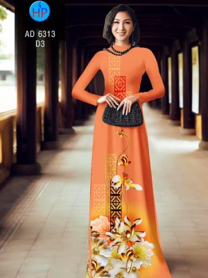 Vải áo dài hoa Sen kiểu mới AD 6313 35 1575964388 718 Vai ao dai hoa Sen kieu moi AD 6313