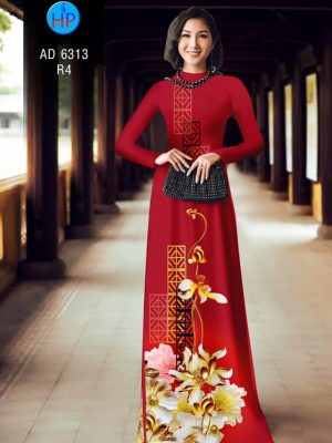 Vải áo dài hoa Sen kiểu mới AD 6313 27 1575964388 863 Vai ao dai hoa Sen kieu moi AD 6313