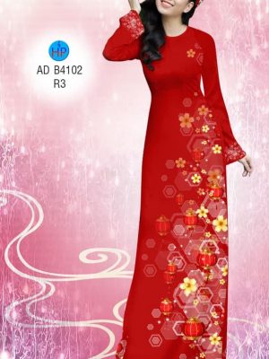 1575965526 733 Vai ao dai Hoa Mai thiet ke 2019 AD B4102