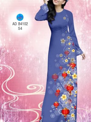 1575965527 902 Vai ao dai Hoa Mai thiet ke 2019 AD B4102