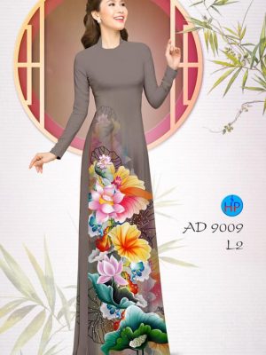 Vải áo dài Sen Tết Việt mới ra AD 9009 24 1576122838 122 Vai ao dai Sen Tet Viet moi ra AD 9009