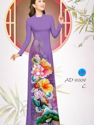 Vải áo dài Sen Tết Việt mới ra AD 9009 21 1576122838 760 Vai ao dai Sen Tet Viet moi ra AD 9009