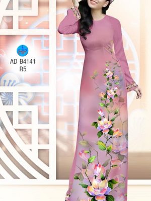 Vải áo dài Hoa sen in 3D kiểu mới AD B4141 31 1576124222 727 Vai ao dai Hoa in 3D AD