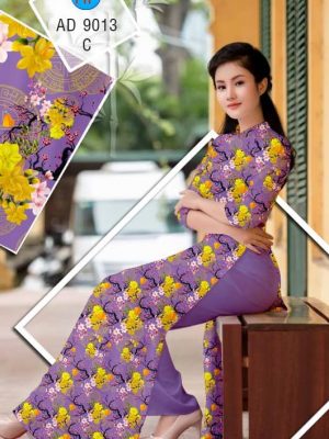 Vải áo dài Hoa Mai thiết kế 2019 AD 9013 30 1576124349 879 Vai ao dai Hoa Mai AD