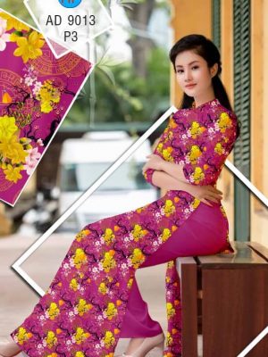 Vải áo dài Hoa Mai thiết kế 2019 AD 9013 21 1576207702 3 Vai ao dai Hoa Mai thiet ke 2019 AD 9013