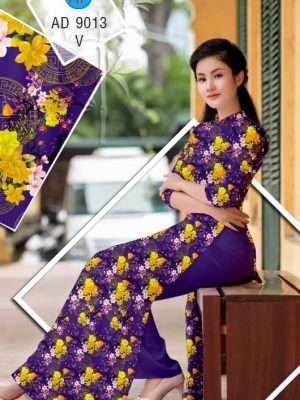 Vải áo dài Hoa Mai thiết kế 2019 AD 9013 25 1576207704 336 Vai ao dai Hoa Mai thiet ke 2019 AD 9013