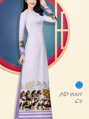 Vải áo dài Tranh dân gian Đông Hồ mới ra AD 9007 34 1576209336 929 Vai ao dai Tranh dan gian Dong Ho moi ra