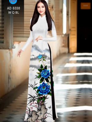 Vải áo dài hoa Mẫu đơn xanh thiết kế 2019 AD 6338 26 1576209476 290 Vai ao dai hoa Mau don xanh thiet ke 2019