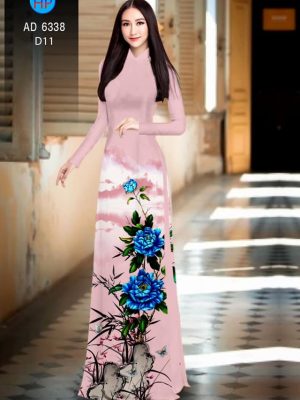Vải áo dài hoa Mẫu đơn xanh thiết kế 2019 AD 6338 35 1576209477 548 Vai ao dai hoa Mau don xanh thiet ke 2019