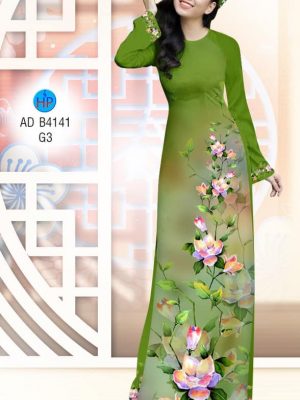 Vải áo dài Hoa sen in 3D kiểu mới AD B4141 27 1576209762 203 Vai ao dai Hoa sen in 3D kieu moi AD