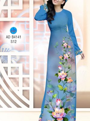 Vải áo dài Hoa sen in 3D kiểu mới AD B4141 36 1576209763 599 Vai ao dai Hoa sen in 3D kieu moi AD