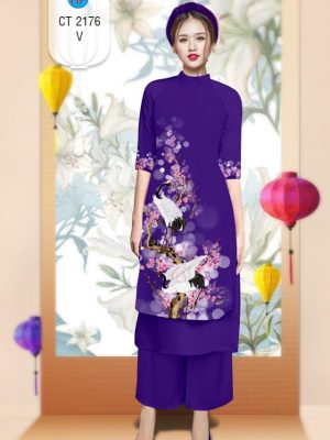 Vải áo dài Cách tân hoa Đào và Sếu kiểu mới AD 2176 14 1576292226 324 Vai ao dai Cach tan hoa Dao va Seu kieu
