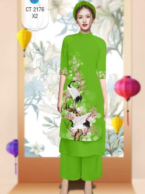 Vải áo dài Cách tân hoa Đào và Sếu kiểu mới AD 2176 19 1576292227 686 Vai ao dai Cach tan hoa Dao va Seu kieu