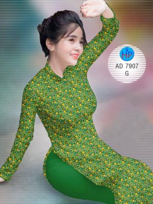 Vải áo dài Hoa nhí kiểu mới AD 7907 26 1576553036 50 Vai ao dai Hoa nhi kieu moi AD 7907