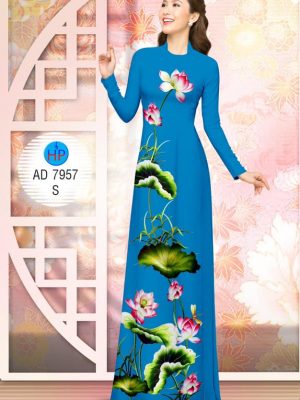 Vải áo dài Hoa Sen kiểu mới AD 7957 21 1576812701 594 Vai ao dai Hoa Sen kieu moi AD 7957