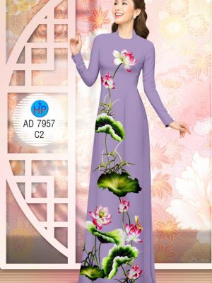 Vải áo dài Hoa Sen kiểu mới AD 7957 33 1576812702 631 Vai ao dai Hoa Sen kieu moi AD 7957