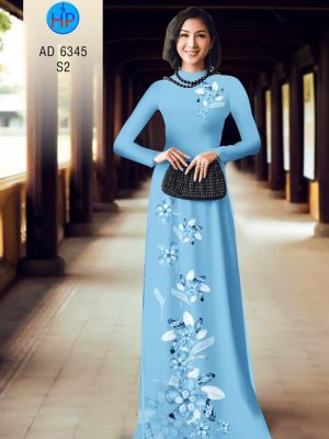 Vải áo dài Hoa in 3D đẹp sanh thanh khiết kiểu mới AD 6345 24 1576814332 30 Vai ao dai Hoa in 3D dep sanh thanh khiet