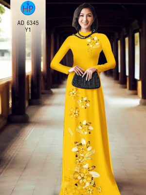 Vải áo dài Hoa in 3D đẹp sanh thanh khiết kiểu mới AD 6345 32 1576814333 193 Vai ao dai Hoa in 3D dep sanh thanh khiet