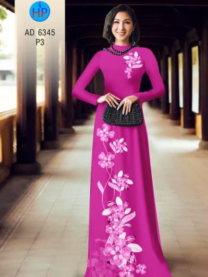Vải áo dài Hoa in 3D đẹp sanh thanh khiết kiểu mới AD 6345 35 1576814333 327 Vai ao dai Hoa in 3D dep sanh thanh khiet