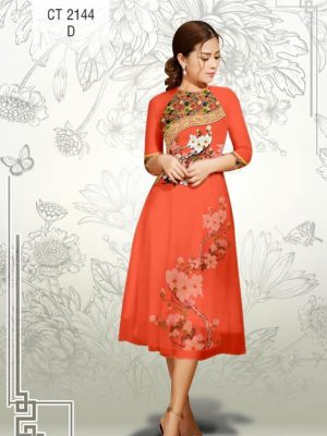 Vải áo dài cách tân Hoa Đào kiểu mới AD CT2144 30 1576814997 384 Vai ao dai cach tan Hoa Dao kieu moi AD
