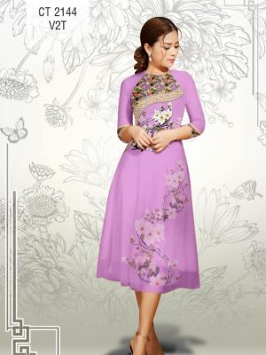 Vải áo dài cách tân Hoa Đào kiểu mới AD CT2144 33 1576814998 614 Vai ao dai cach tan Hoa Dao kieu moi AD