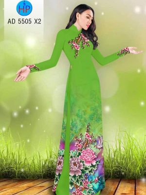 Vải áo dài Hoa Mẫu Đơn và Mùa Xuân kiểu mới AD 5505 21 1576815095 893 Vai ao dai Hoa Mau Don va Mua Xuan kieu