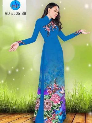 Vải áo dài Hoa Mẫu Đơn và Mùa Xuân kiểu mới AD 5505 28 1576815096 19 Vai ao dai Hoa Mau Don va Mua Xuan kieu