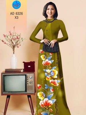 Vải áo dài Hoa in 3D mới ra AD 6326 28 1576815212 815 Vai ao dai Hoa in 3D moi ra AD 6326
