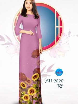 Vải áo dài Hoa Hướng Dương kiểu mới AD 9020 22 1576815714 102 Vai ao dai Hoa Huong Duong kieu moi AD 9020