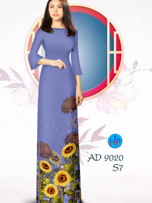 Vải áo dài Hoa Hướng Dương kiểu mới AD 9020 21 1576815714 393 Vai ao dai Hoa Huong Duong kieu moi AD 9020