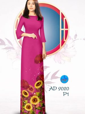 Vải áo dài Hoa Hướng Dương kiểu mới AD 9020 23 1576815714 955 Vai ao dai Hoa Huong Duong kieu moi AD 9020