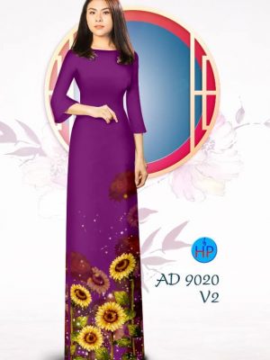 Vải áo dài Hoa Hướng Dương kiểu mới AD 9020 33 1576815715 233 Vai ao dai Hoa Huong Duong kieu moi AD 9020