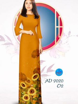 Vải áo dài Hoa Hướng Dương kiểu mới AD 9020 30 1576815715 763 Vai ao dai Hoa Huong Duong kieu moi AD 9020