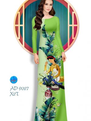Vải áo dài Cô gái và hoa mới ra AD 9027 24 1576816816 220 Vai ao dai Co gai va hoa moi ra AD