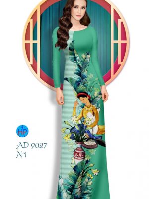 Vải áo dài Cô gái và hoa mới ra AD 9027 20 1576816816 299 Vai ao dai Co gai va hoa moi ra AD