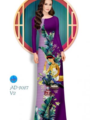 Vải áo dài Cô gái và hoa mới ra AD 9027 27 1576816816 44 Vai ao dai Co gai va hoa moi ra AD